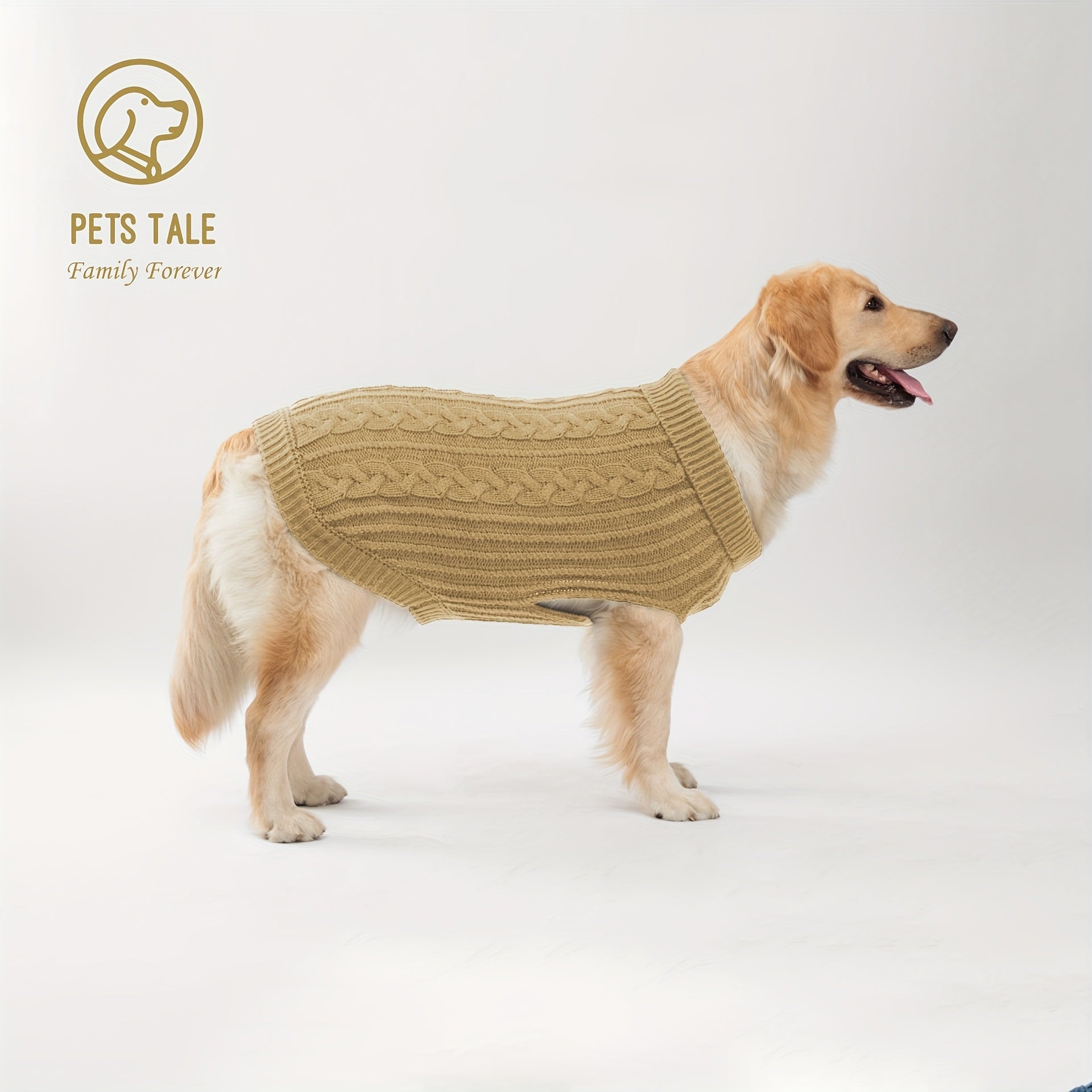 PETS TALE Dog Sweater with Twisted Rope & Chain Tag - Navy Blue Suitable for Breed Sizes (Small, Medium,), Machine Washable Pullover Sweater for, Chihuahua, Shih Tzu, Poodle & More