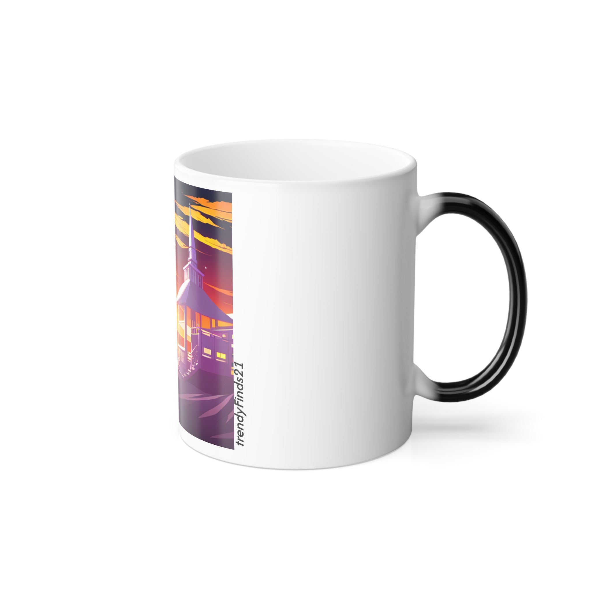 Color-Changing Sunset Beach Mug — 11oz Morphing Coffee Cup