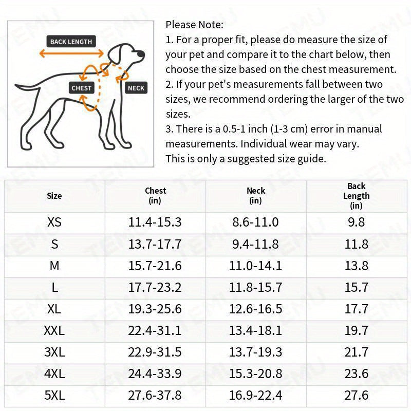 1pc PETS TALE Reversible Dog Raincoat, Polyester Pet Jacket with Duck Print, Machine Washable, Adjustable Straps for Small to Extra Large Breeds