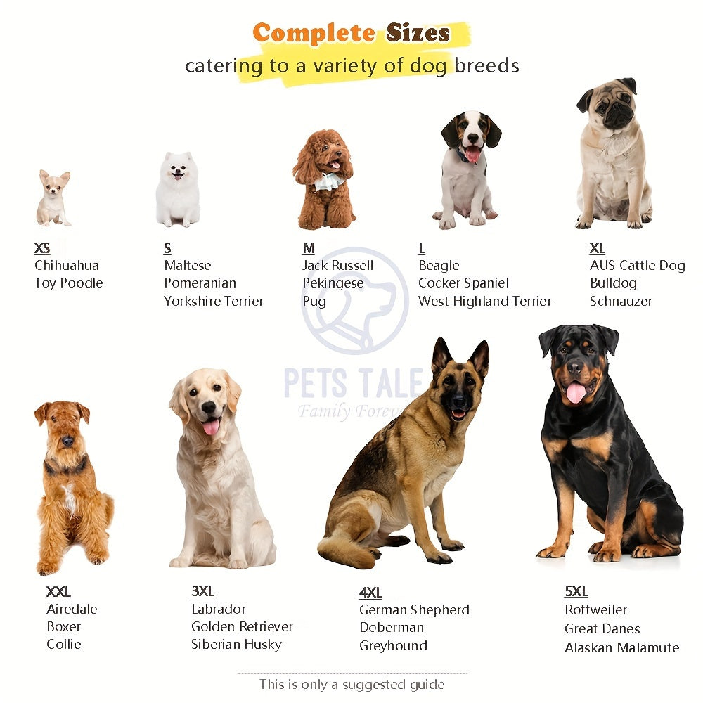 1pc PETS TALE Reversible Dog Raincoat, Polyester Pet Jacket with Duck Print, Machine Washable, Adjustable Straps for Small to Extra Large Breeds