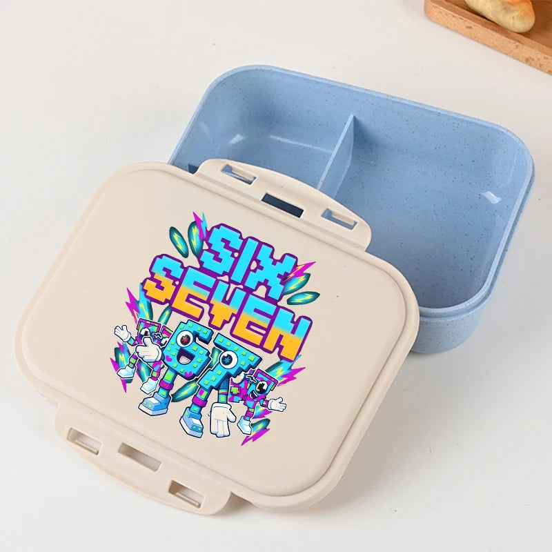 Steal A Brainrot Bento Lunch Box 67 Six Seven Cartoon Printed Lunch Box Kids Boys School Food Storage Containers Children Gifts