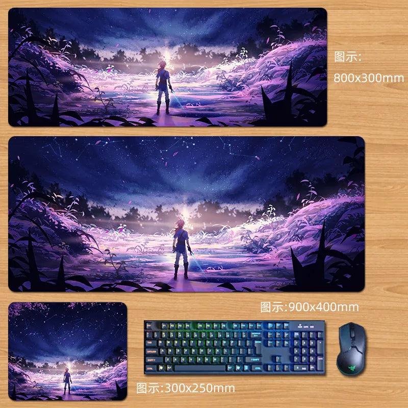 Zeldas Anime Mouse Pad Custom Large Size High Definition Printing Hot Selling Large Game Mouse Pad Accessory Gifts