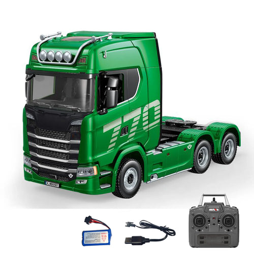 1:18 Scale 770S RC Tractor Truck HUINA 1501 Plastic RTR Lorry Cars Remote Control Car Model with Battery  Light Sound Boys Toys
