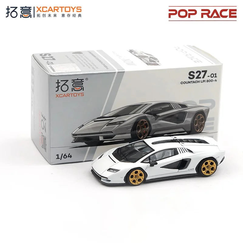 Xcartoys x Pop Race 1:64 EVA RT TYPE-08 087X PANDEM S13 SINGER SKYLINE GTR V8 DRIFT Diecast Model Car