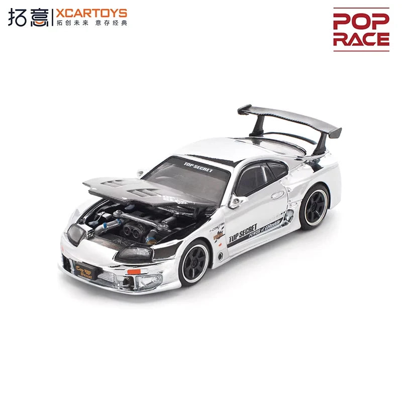 Xcartoys x Pop Race 1:64 EVA RT TYPE-08 087X PANDEM S13 SINGER SKYLINE GTR V8 DRIFT Diecast Model Car
