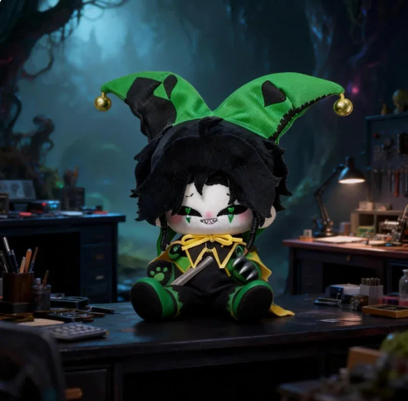 NEW 10CM Anime The Freak Circus harlequin Plush Doll Keychain Keyring Cosplay Plush Stuffed Doll Body Cartoon Props XMAS Gift