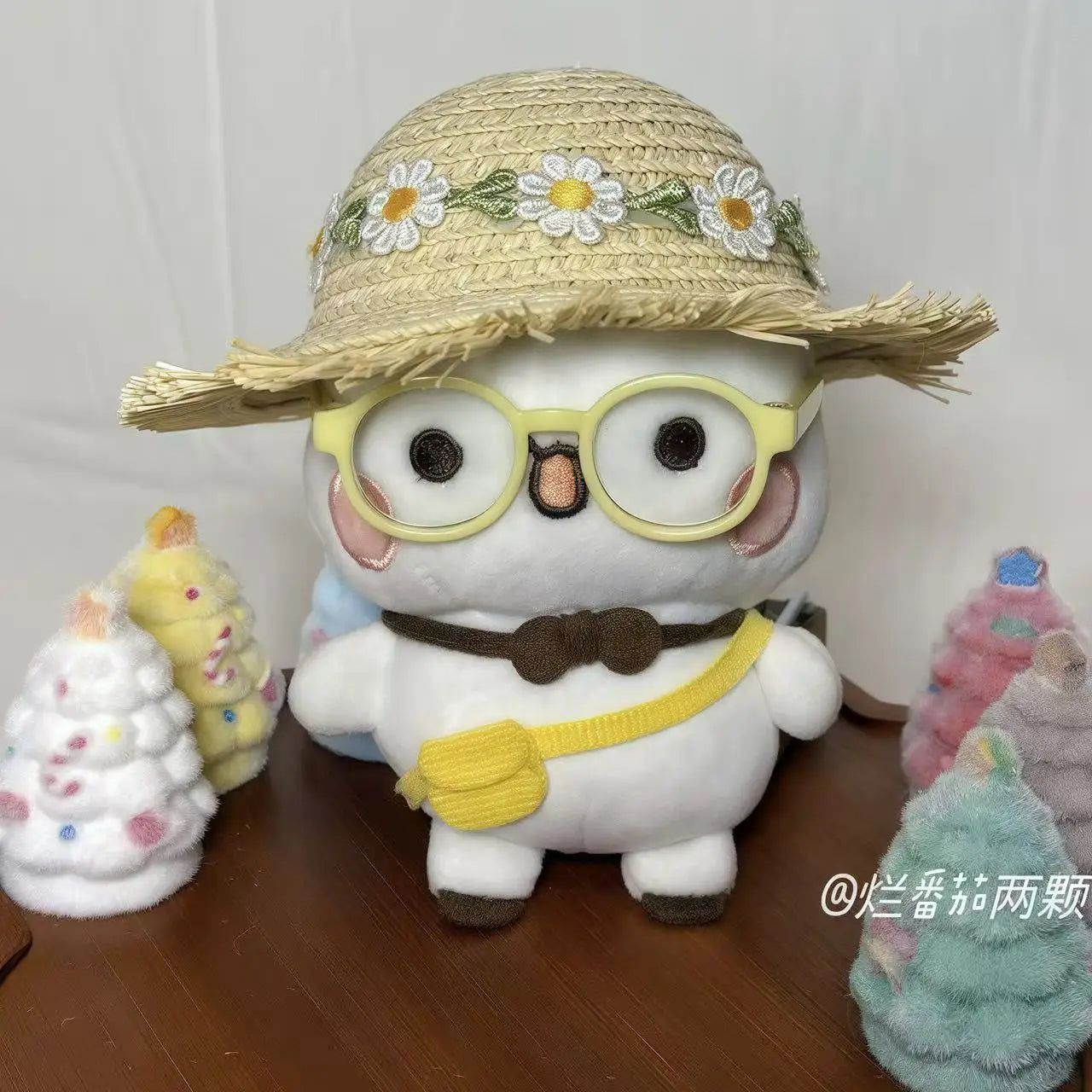 Cute Expression Package Doll Bubu Dudu Doll Keychain Toy Yier Panda Bear Kawaii Doll Bag Decor New Year Toy Gift