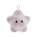 Long Mane Lion Plush Pendant with Tail Stuffed Plush Lion Keychain Simulation Rabbit Fur Ornaments Cute Animal Keychain Children