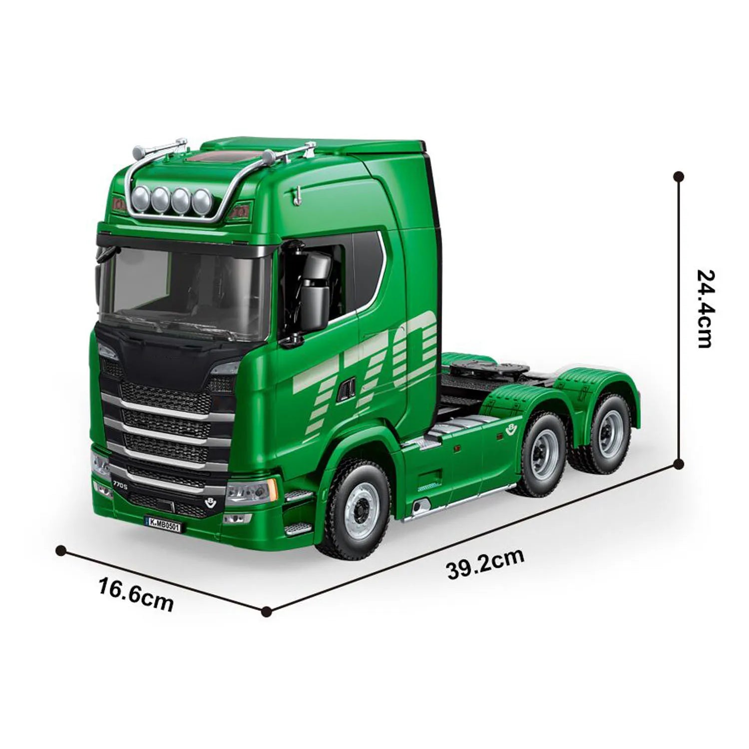 1:18 Scale 770S RC Tractor Truck HUINA 1501 Plastic RTR Lorry Cars Remote Control Car Model with Battery  Light Sound Boys Toys