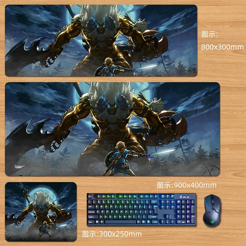 Zeldas Anime Mouse Pad Custom Large Size High Definition Printing Hot Selling Large Game Mouse Pad Accessory Gifts