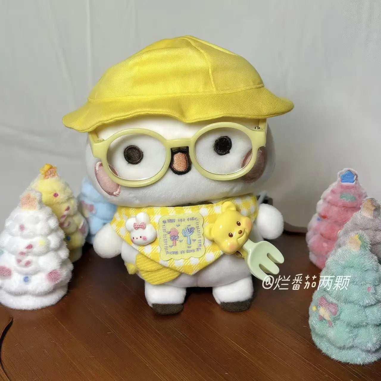 Cute Expression Package Doll Bubu Dudu Doll Keychain Toy Yier Panda Bear Kawaii Doll Bag Decor New Year Toy Gift