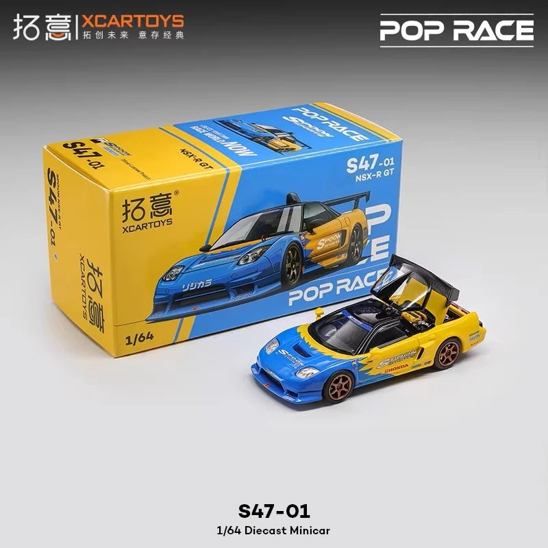 Xcartoys x Pop Race 1:64 EVA RT TYPE-08 087X PANDEM S13 SINGER SKYLINE GTR V8 DRIFT Diecast Model Car