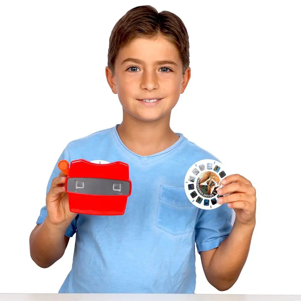 High Quality Luminous Toys 3D View-Master Mini Theater Cognitive Puzzle 3D Observation Deck Viewmaster Viewer for Kids