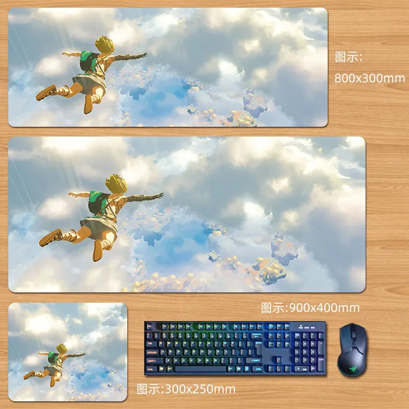 Zeldas Anime Mouse Pad Custom Large Size High Definition Printing Hot Selling Large Game Mouse Pad Accessory Gifts