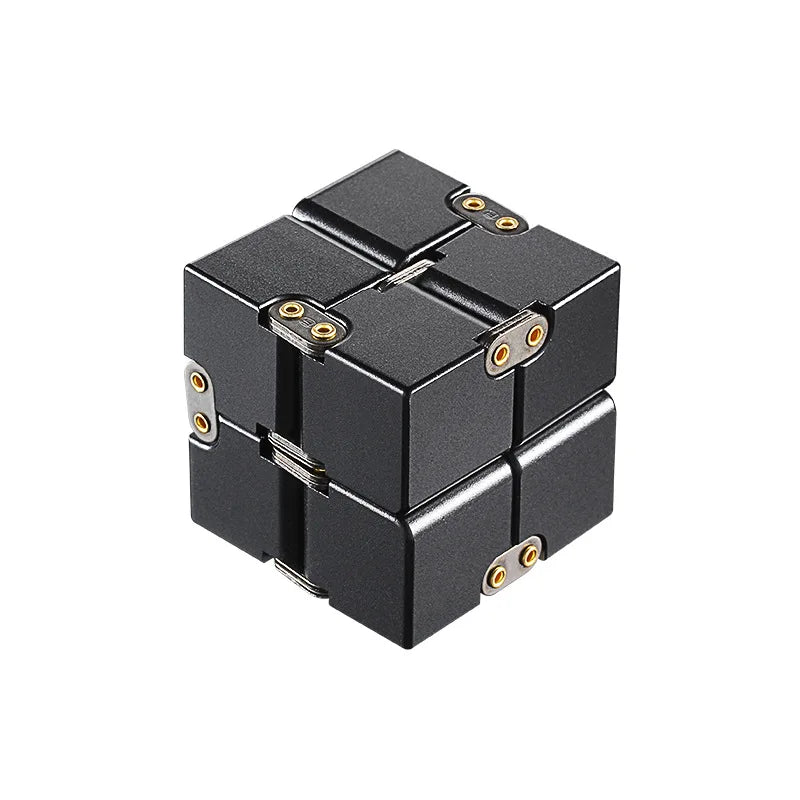Infinity Cube Metal Fidget Toys,Aluminium‌ Antistress Anxiety Fidgeting EDC Anti Stress Relief Toy for Adult Kids Autism ADHD