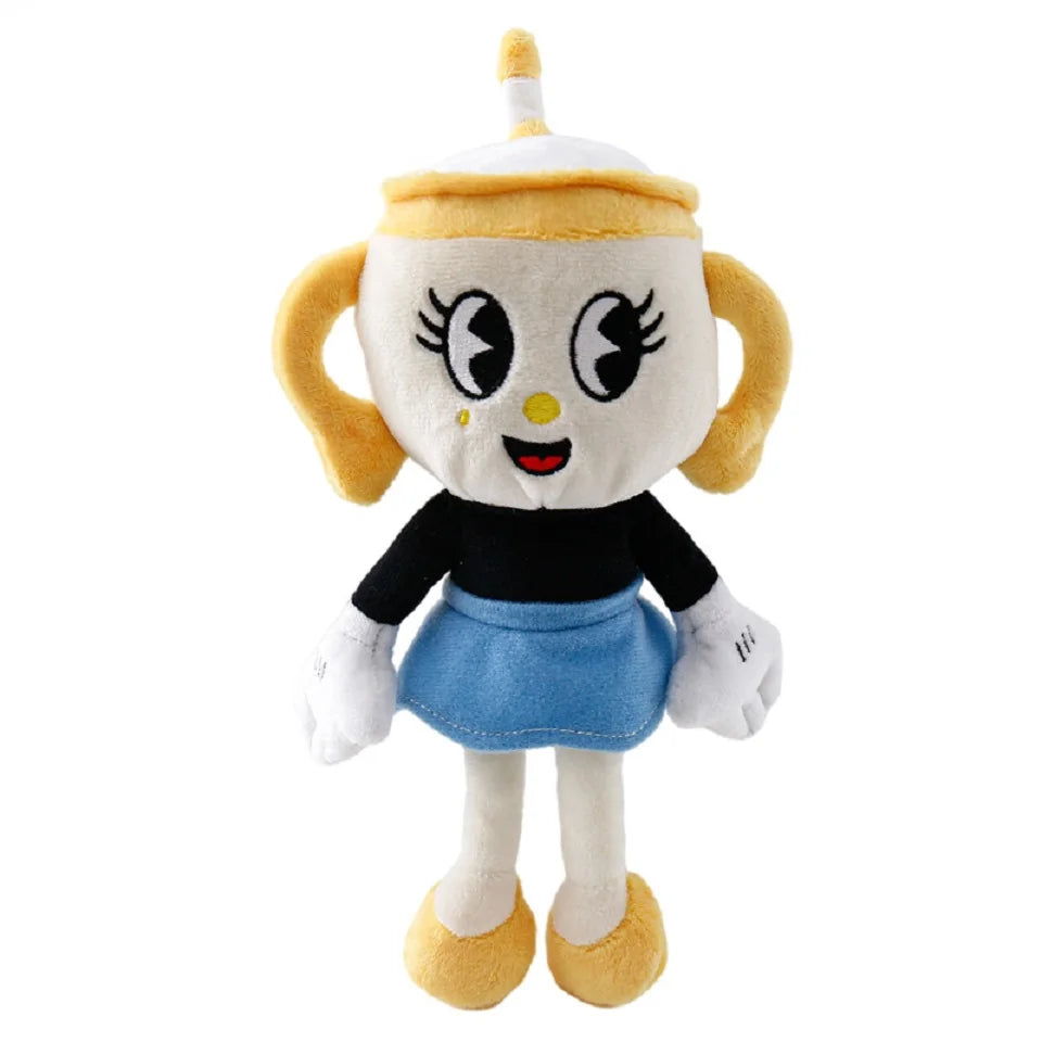 Cuphead Plush Doll Toys Mugman Game Doll Toys Adventure Soft Stuffed Plush For Kids Birthday Gift