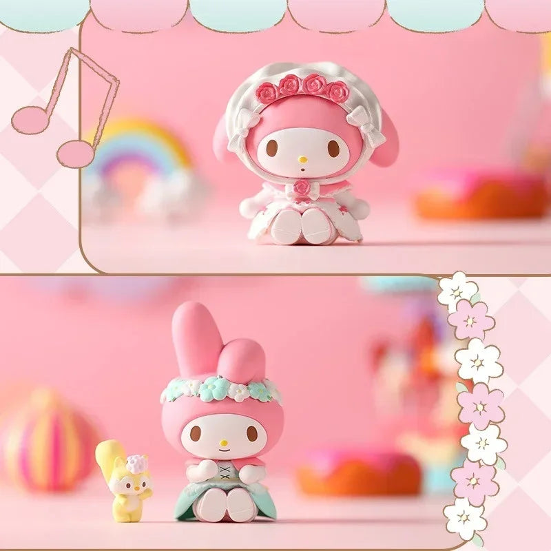 2026 HOT NEW GOOD Sanrio Piquenique Morango Surprise Blind Box Tea Party My Melody Desktop Decoration Handmade Gift