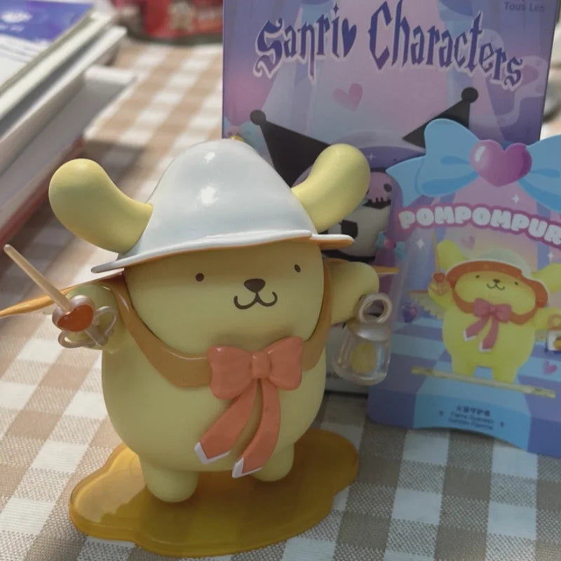 100%Genuine MINISO Sanrio Magical Stories Series Blind Box Kuromi Pudding Dog Desktop Ornament Collection Birthday Gift