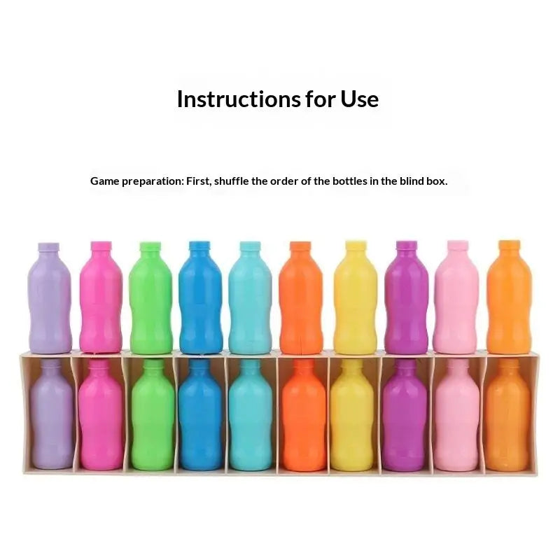 1 Set Memory Training Game Puzzle Colorful Classification Toy For Kids Guess The Bottle Game Parent-child Interaction Toys