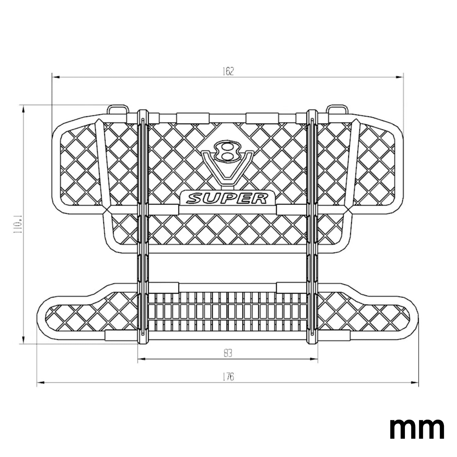 Plastic Front Bumper Bullbar with LED Lights for 1/14 Tamiya RC Dump Truck SCANIA R620 VOLVO Mercedes-Benz ACTROS 3363 MAN Parts