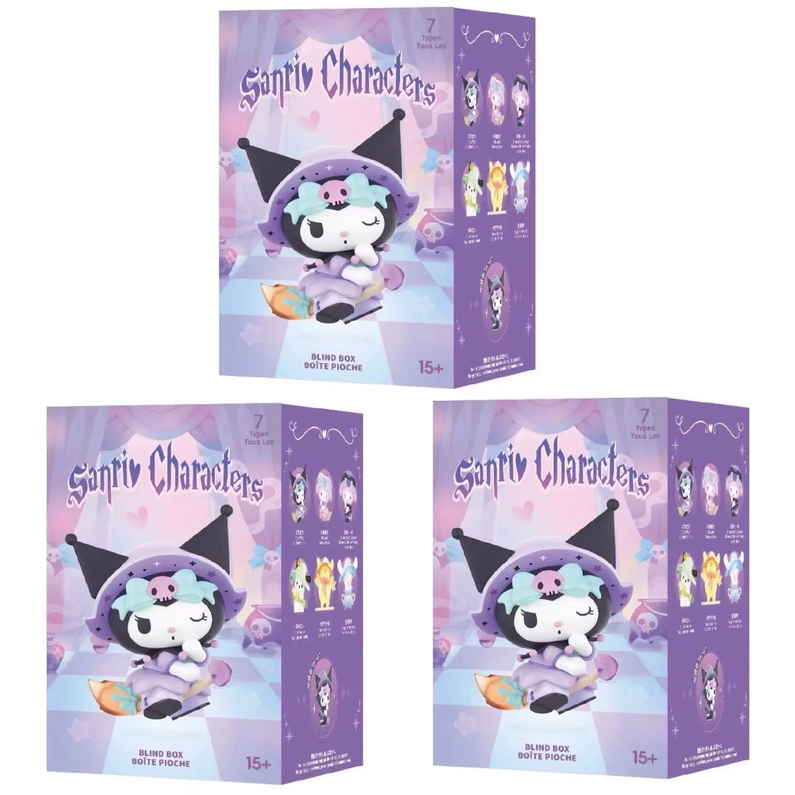 100%Genuine MINISO Sanrio Magical Stories Series Blind Box Kuromi Pudding Dog Desktop Ornament Collection Birthday Gift