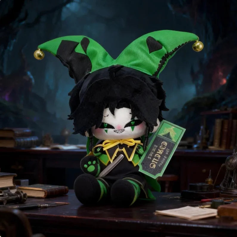 NEW 10CM Anime The Freak Circus harlequin Plush Doll Keychain Keyring Cosplay Plush Stuffed Doll Body Cartoon Props XMAS Gift