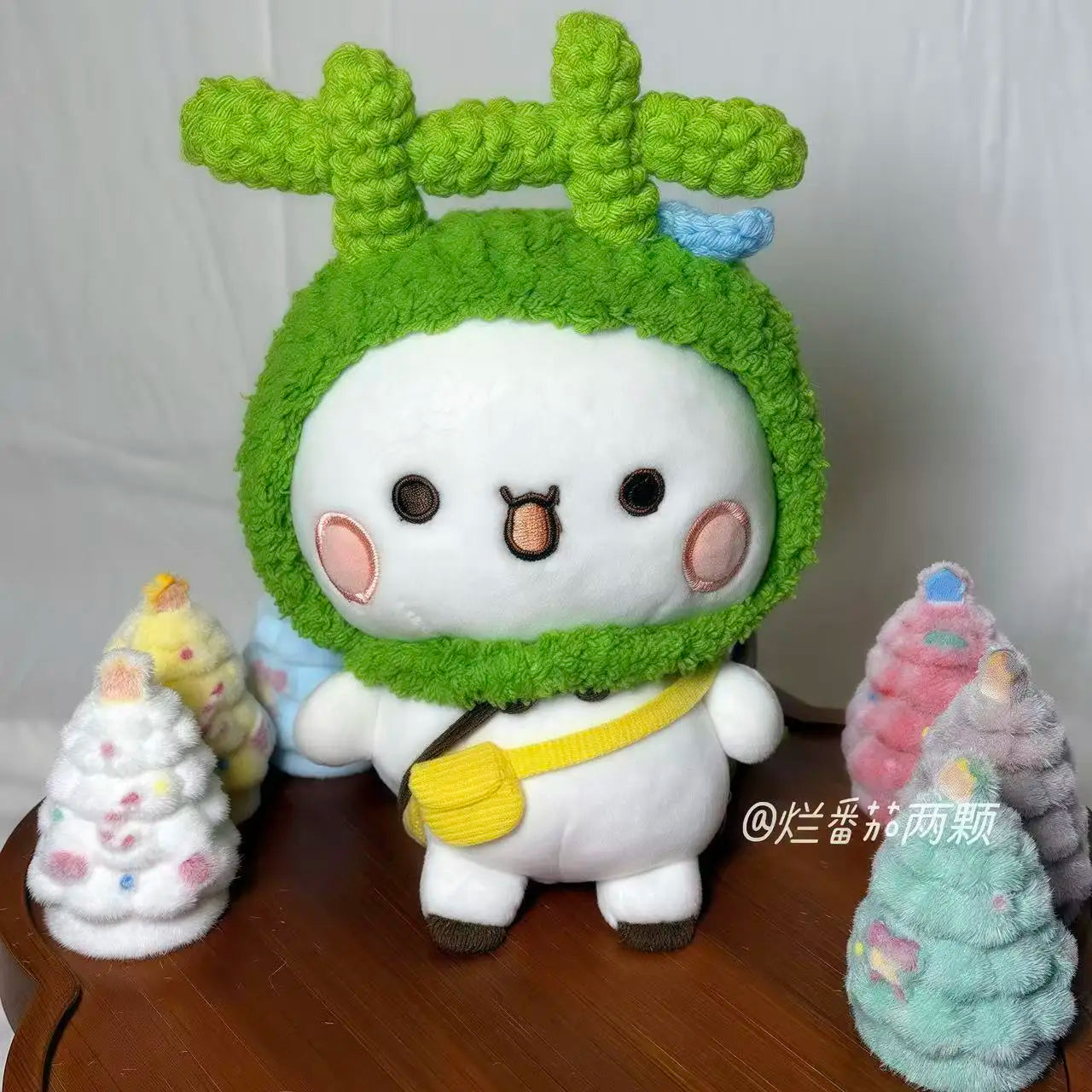 Cute Expression Package Doll Bubu Dudu Doll Keychain Toy Yier Panda Bear Kawaii Doll Bag Decor New Year Toy Gift