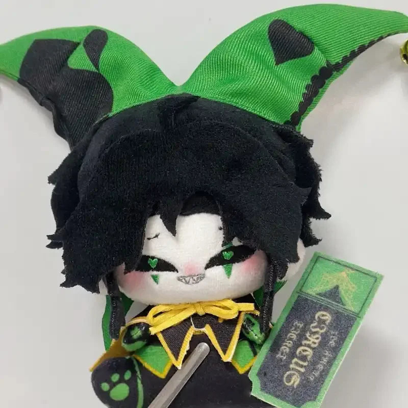 NEW 10CM Anime The Freak Circus harlequin Plush Doll Keychain Keyring Cosplay Plush Stuffed Doll Body Cartoon Props XMAS Gift