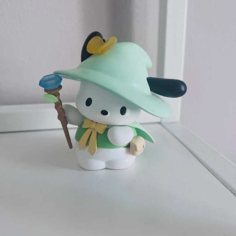 100%Genuine MINISO Sanrio Magical Stories Series Blind Box Kuromi Pudding Dog Desktop Ornament Collection Birthday Gift
