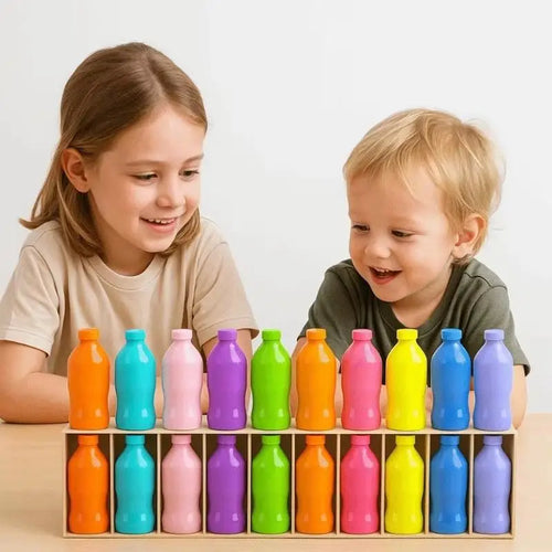 1 Set Memory Training Game Puzzle Colorful Classification Toy For Kids Guess The Bottle Game Parent-child Interaction Toys