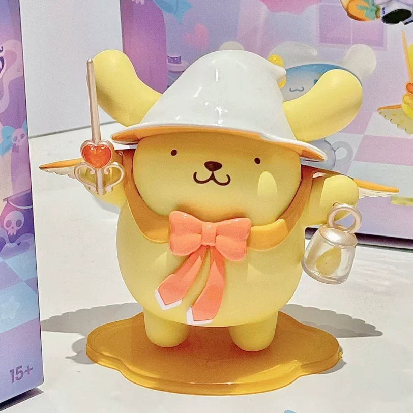 100%Genuine MINISO Sanrio Magical Stories Series Blind Box Kuromi Pudding Dog Desktop Ornament Collection Birthday Gift