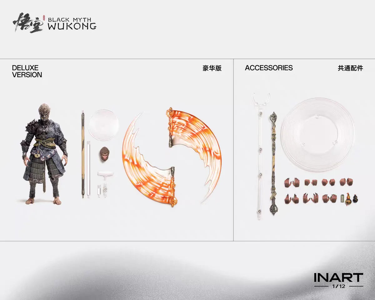 Preorder 100% Original Inart Black Myth Wukong The Destined One in the Bronze Armor Set 1/12 Standard Ver Deluxe Ver Model Toys