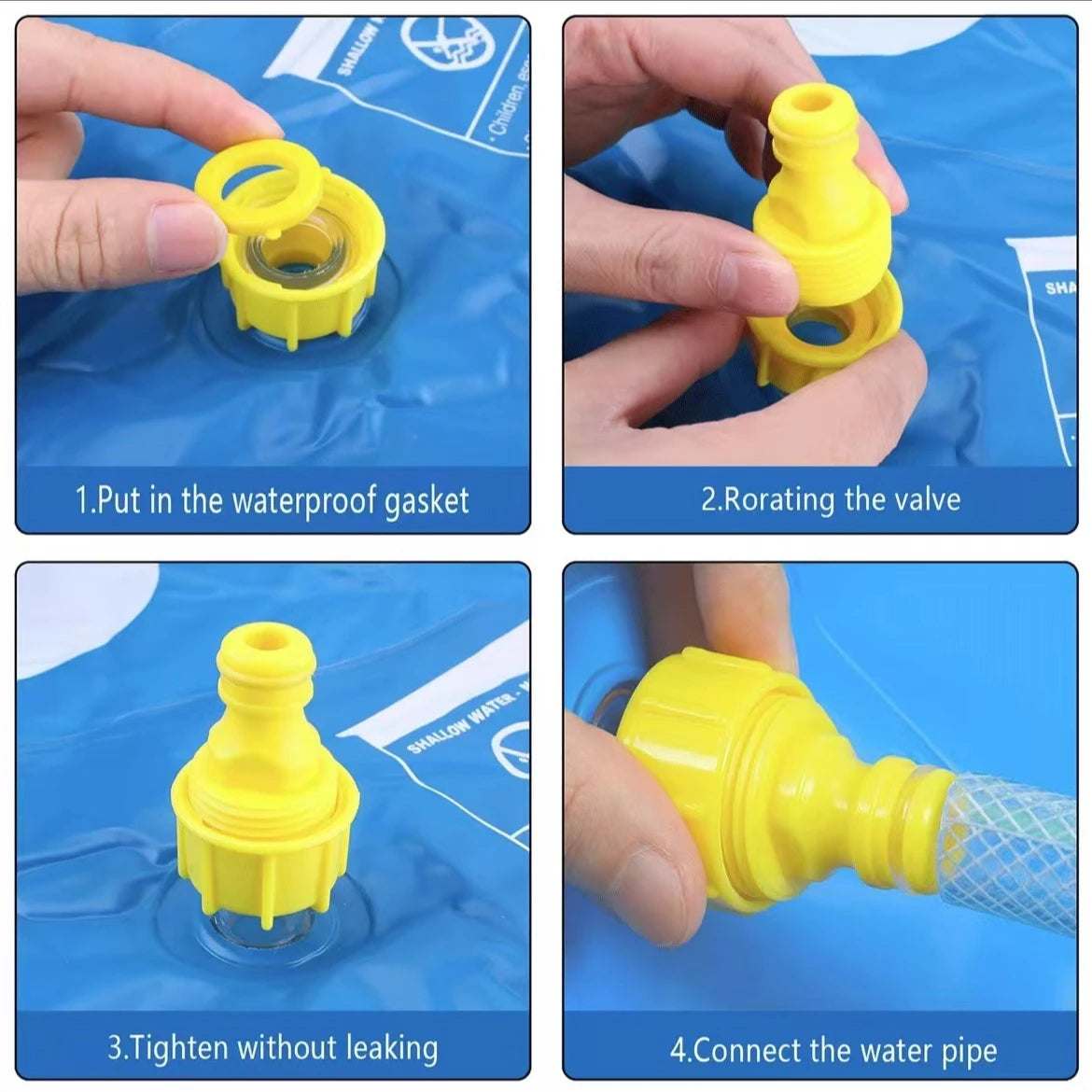 100/170cm Kids Outdoor Funny Toys Children Inflatable Round Water Splash Play Pools Playing Sprinkler Mat Yard Water Spray Pad