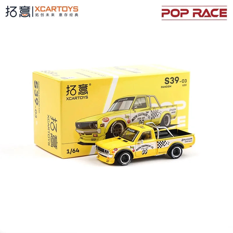 Xcartoys x Pop Race 1:64 EVA RT TYPE-08 087X PANDEM S13 SINGER SKYLINE GTR V8 DRIFT Diecast Model Car