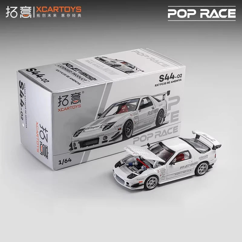 Xcartoys x Pop Race 1:64 EVA RT TYPE-08 087X PANDEM S13 SINGER SKYLINE GTR V8 DRIFT Diecast Model Car