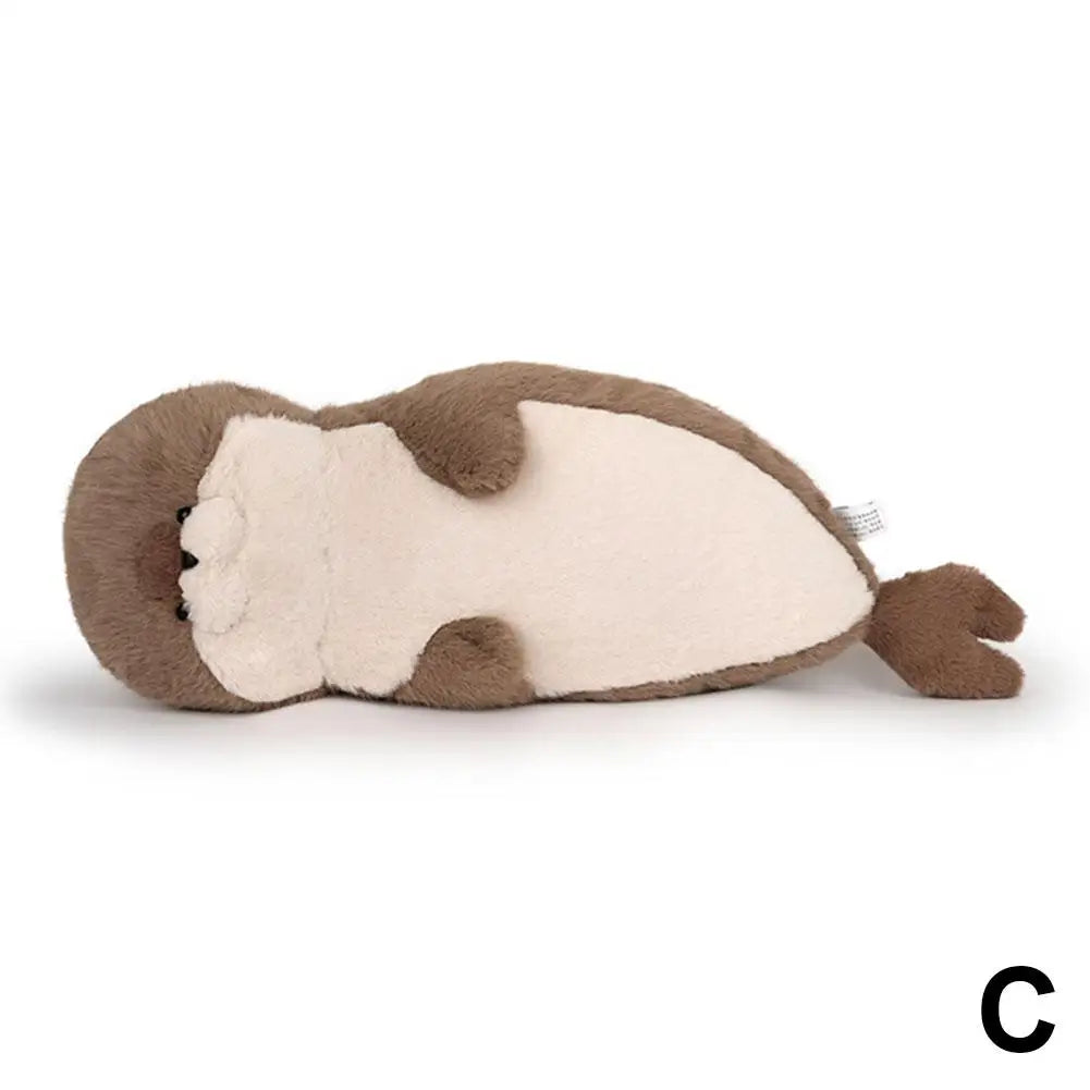 40/65cm Seal Plush Toy Soft Pillow Lifelike Simulation Stuffed Sea Otter Soft Doll Animal Toy Cartoon Otter Kid Birthday Gift