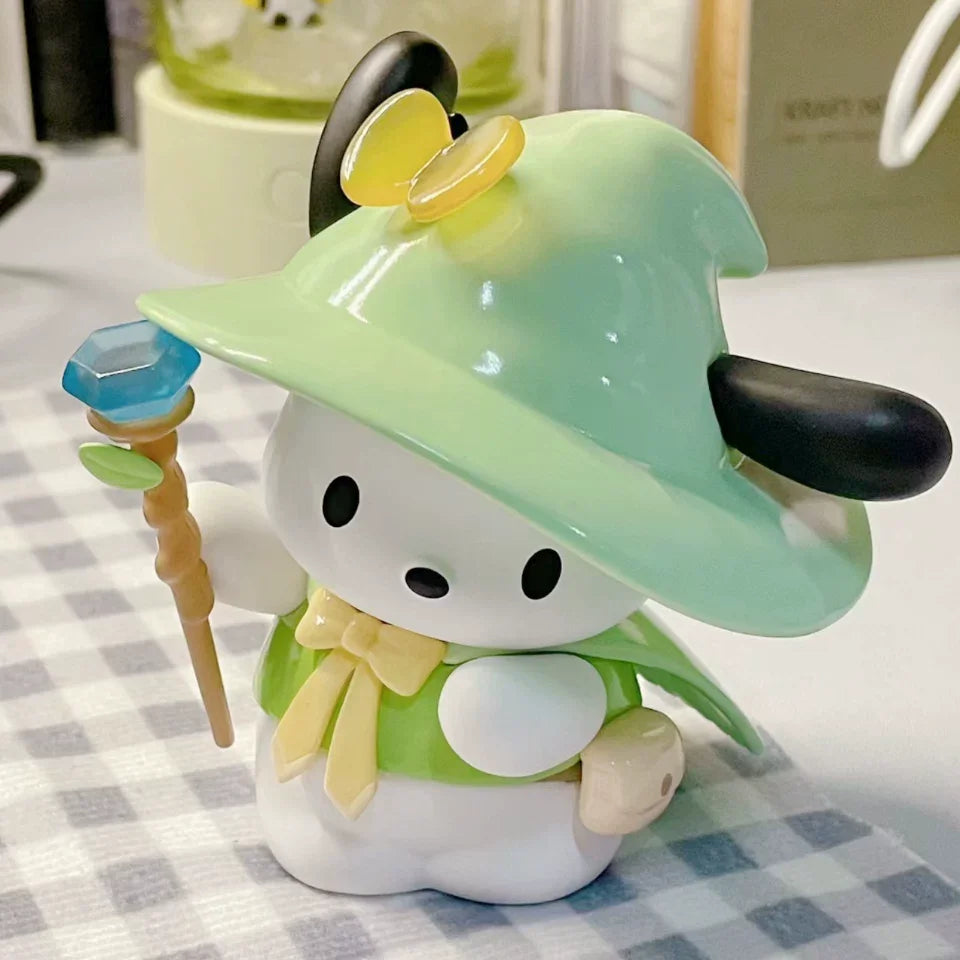 100%Genuine MINISO Sanrio Magical Stories Series Blind Box Kuromi Pudding Dog Desktop Ornament Collection Birthday Gift