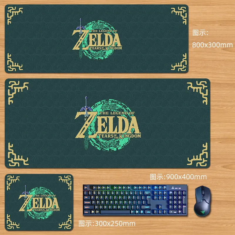 Zeldas Anime Mouse Pad Custom Large Size High Definition Printing Hot Selling Large Game Mouse Pad Accessory Gifts