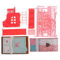 Charming Dollhouse Mini Princess Bunk Bed With Slide, Perfect Accessory for Dolls House Bedroom Decor