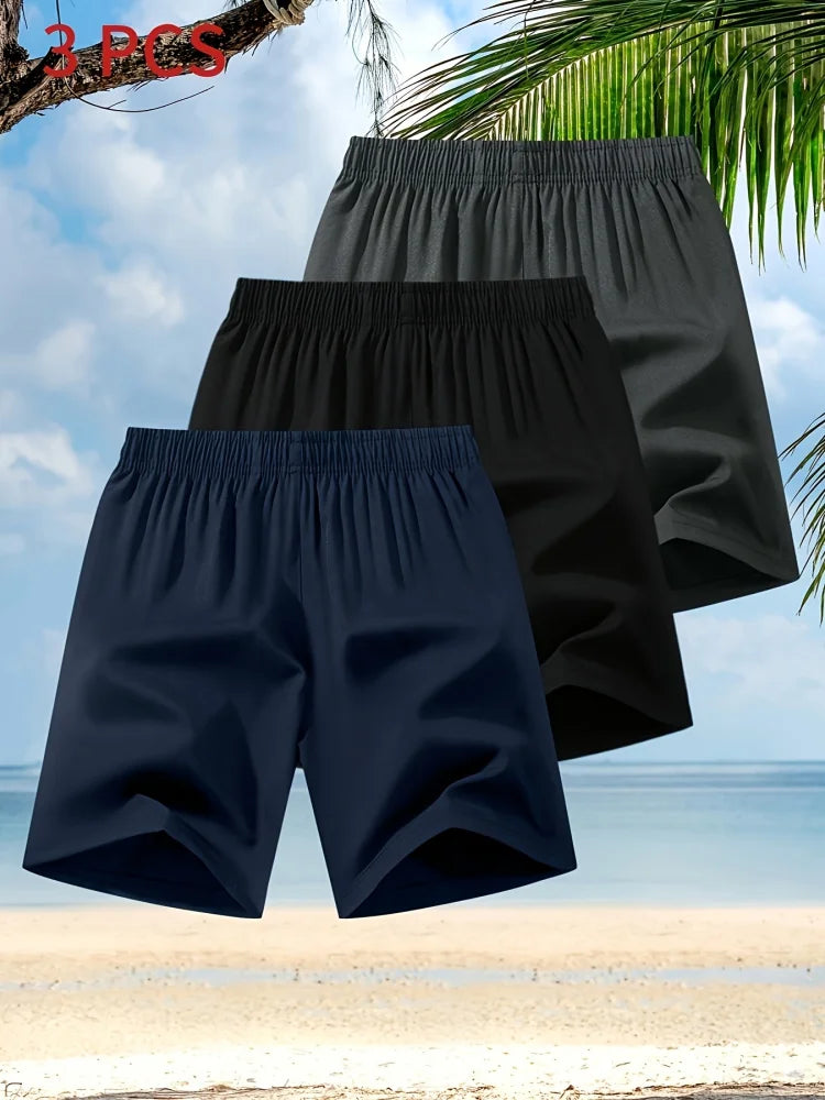 Street Shorts Male Pieces Elastic Waistband Men’s Casual Men's Summer Beach Cargo Bermuda Man Clothing Y2k Sportswear Woman Gym