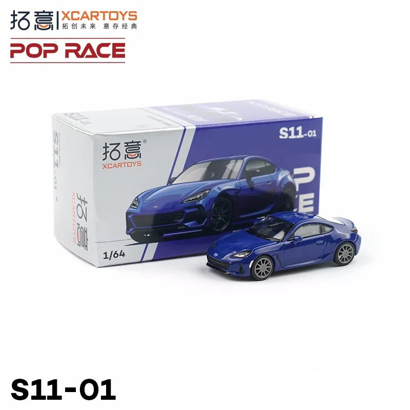 Xcartoys x Pop Race 1:64 EVA RT TYPE-08 087X PANDEM S13 SINGER SKYLINE GTR V8 DRIFT Diecast Model Car