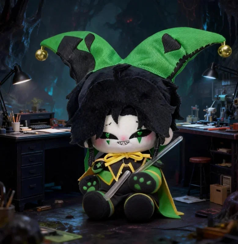 NEW 10CM Anime The Freak Circus harlequin Plush Doll Keychain Keyring Cosplay Plush Stuffed Doll Body Cartoon Props XMAS Gift