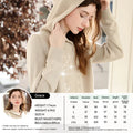 I BELIEVE YOU Apricot Wool Hooded Sweater Jacket for Women Autumn Winter 2025 Knitted  Warm Soft Casual Sweater Coat 2253126071