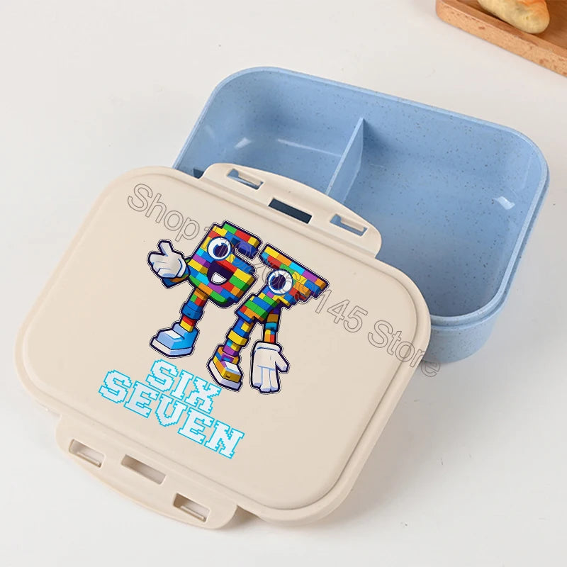 Steal A Brainrot Bento Lunch Box 67 Six Seven Cartoon Printed Lunch Box Kids Boys School Food Storage Containers Children Gifts