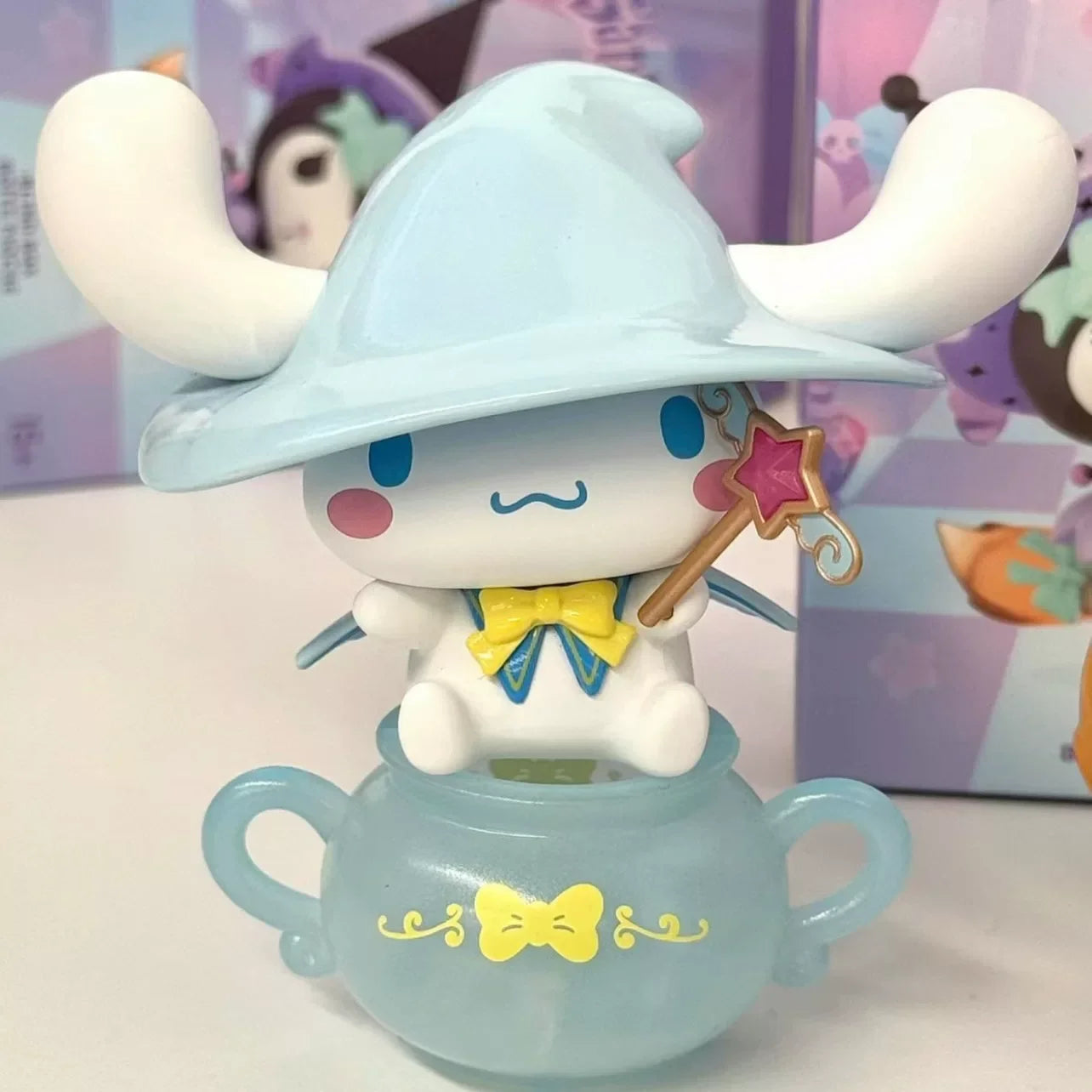 100%Genuine MINISO Sanrio Magical Stories Series Blind Box Kuromi Pudding Dog Desktop Ornament Collection Birthday Gift