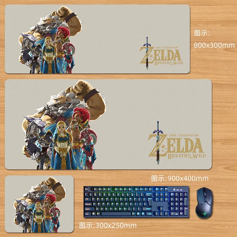 Zeldas Anime Mouse Pad Custom Large Size High Definition Printing Hot Selling Large Game Mouse Pad Accessory Gifts