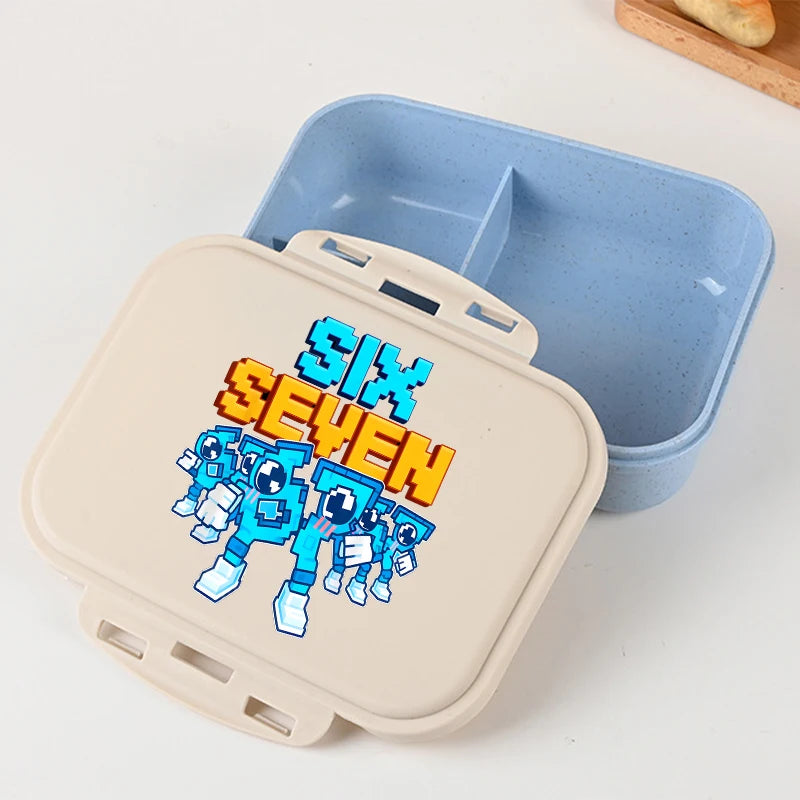 Steal A Brainrot Bento Lunch Box 67 Six Seven Cartoon Printed Lunch Box Kids Boys School Food Storage Containers Children Gifts