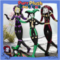 28cm Wire Anime The Freak Circus Pierrot Cosplay Doll Clown Slender Twistable Shape Plush Cotton Doll Abstract Room Decoration
