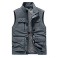 Summer Comfortable Sleeveless Jacket Vest Pockets Men Outdoors Pocket Waistcoat Male Photographer  Clothing