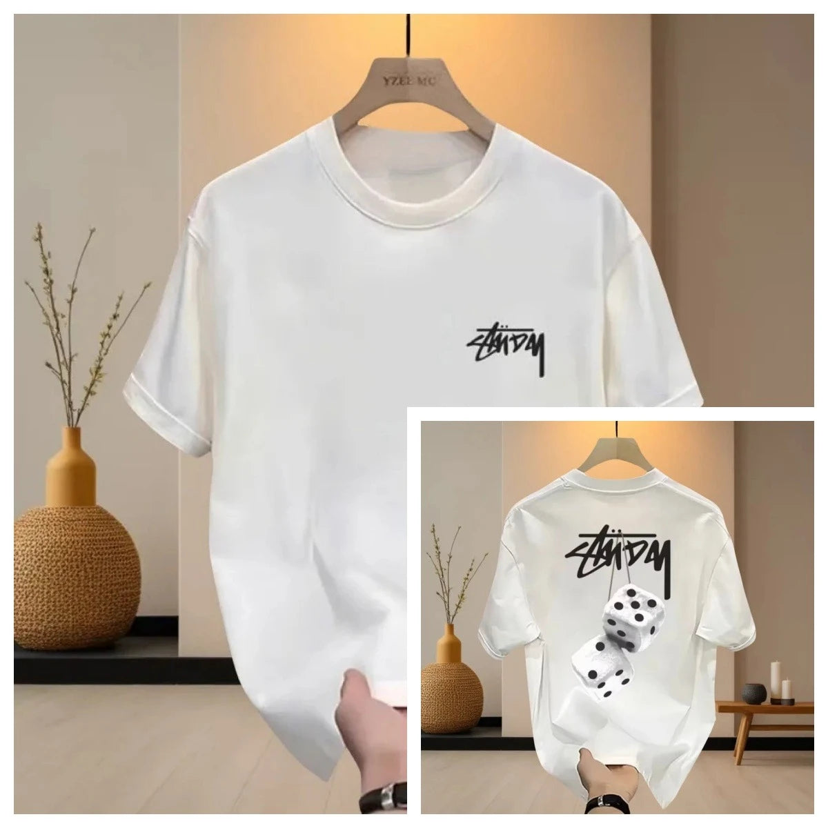 Hot 2026 Summer Trend Brand Loose Cotton New T-shirt Short Sleeve Print Top Casual Trend Round Neck with Half Sleeve Clothes